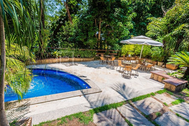 Belíssima casa no Itanhangá para pequenos eventos hospedagem