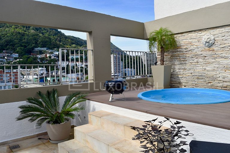 Cobertura duplex na Lagoa para locação de temporada