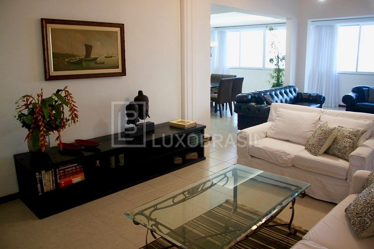LUXOBRASIL #RJ413 Maravilloso piso en Av Atlântica 04 habita