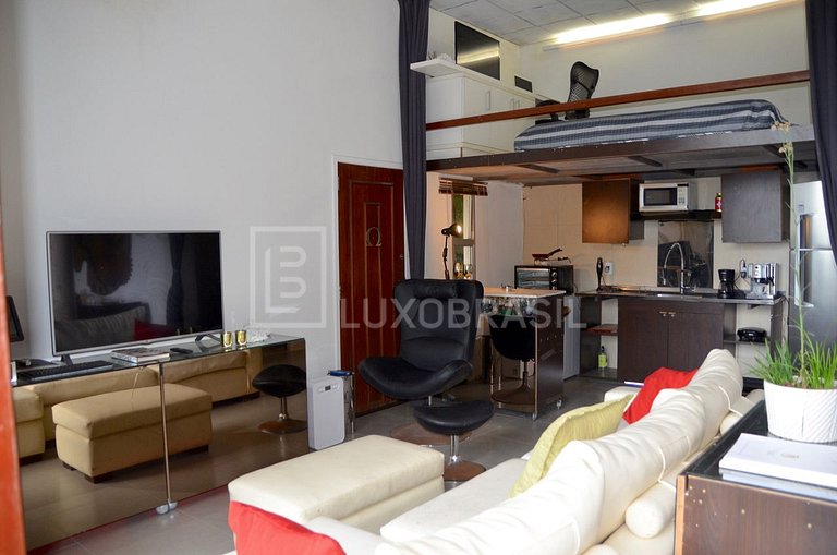 LUXOBRASIL #RJ472 Loft Da Canoa 02 habitaciones São Conrado