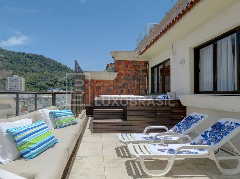 LUXOBRASIL #RJ53 Penthouse Copacabana Beach View 03 Bedrooms