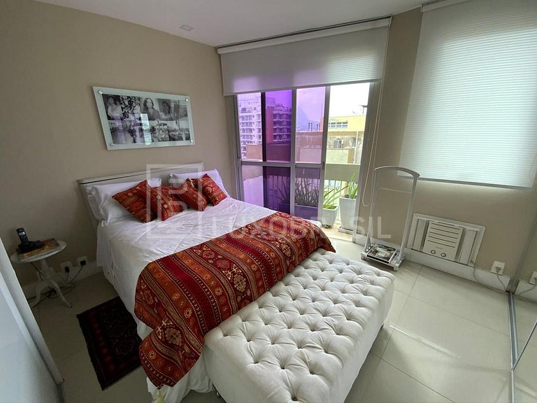 LUXOBRASIL #RJ513 02 dormitorios Penthouse en Lagoa Alquiler