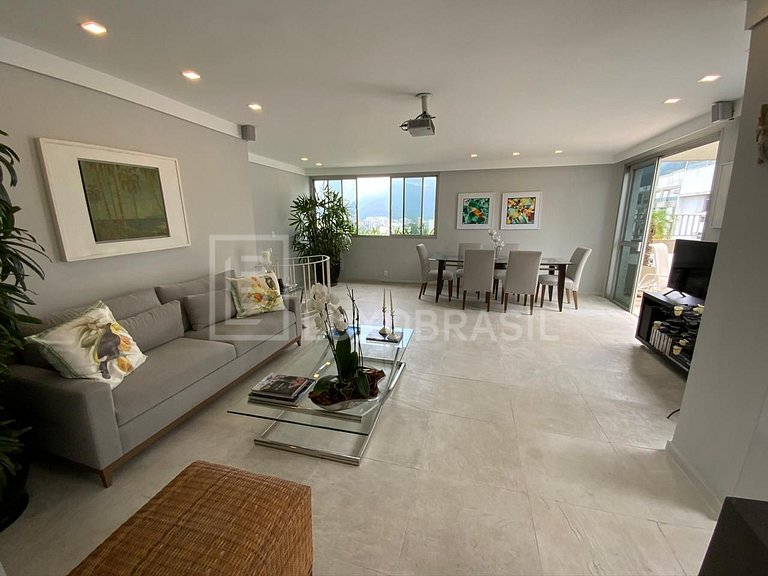 LUXOBRASIL #RJ513 02 dormitorios Penthouse en Lagoa Alquiler