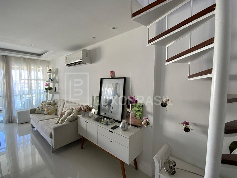 LUXOBRASIL #RJ768 Encantador ático 02 Suites Barra da Tijuca