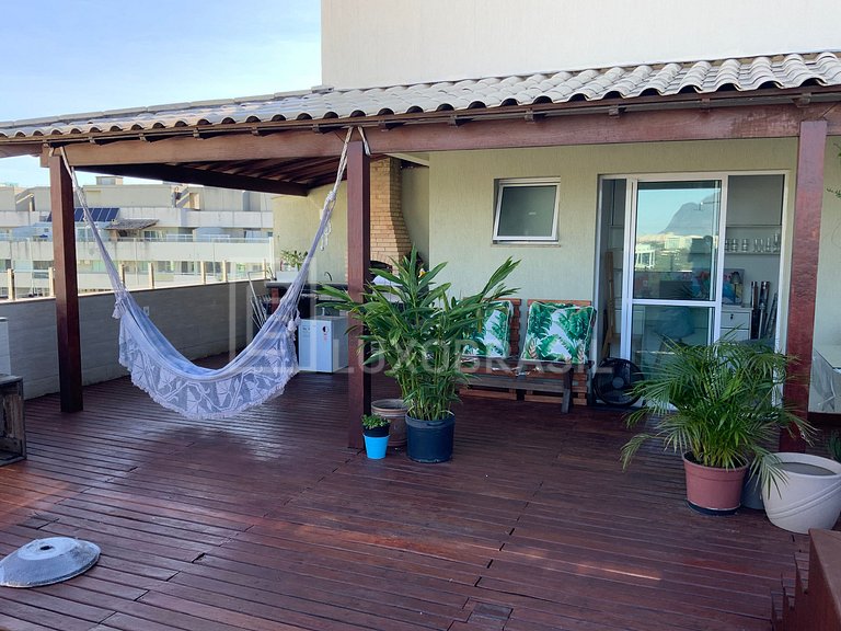 LUXOBRASIL #RJ768 Charming penthouse 02 Suites Barra da Tiju