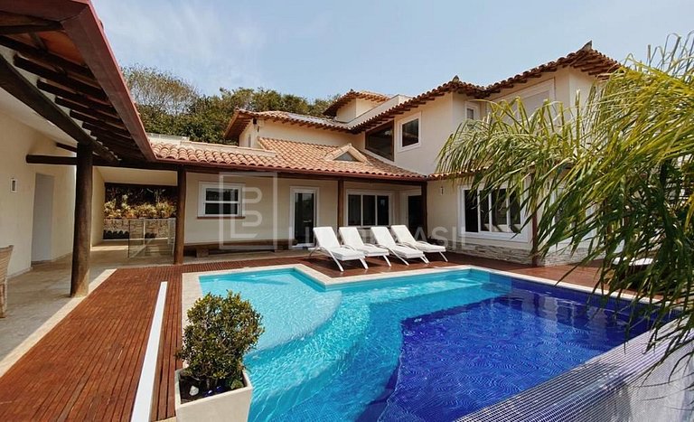 Casa Búzios 06 Suítes Praia da Ferradurinha Pé na Areia
