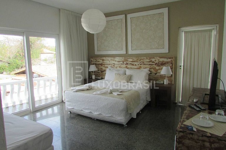 LUXOBRASIL #BZ09 Casa Enseada Azul 05 Suites Búzios Alquiler