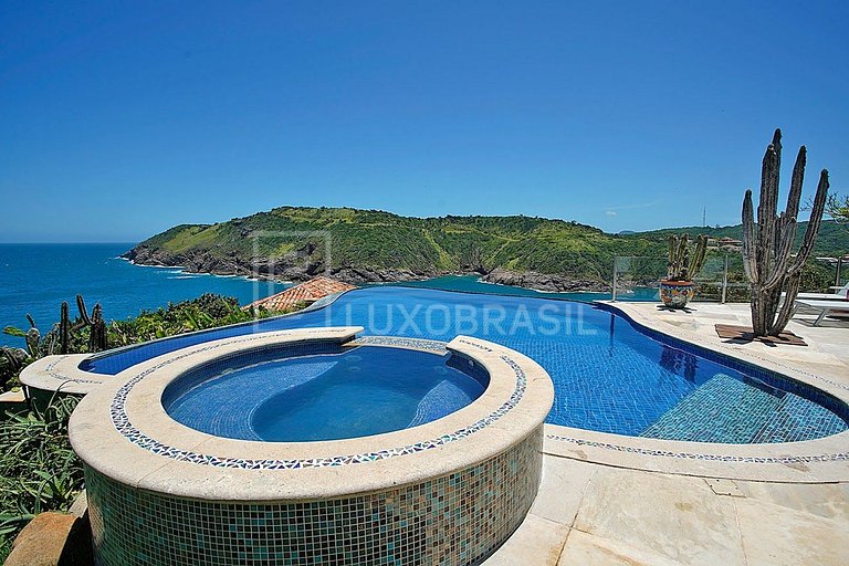 BRAZIL LUXURY #BZ15 Villa Cliff Sea View 06 Suites Praia da