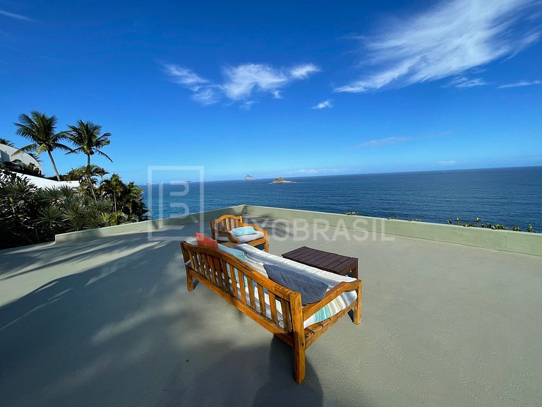 LUXOBRASIL #RJ03 Mansion Cliff Joá 04 Suites Seasonal Rent