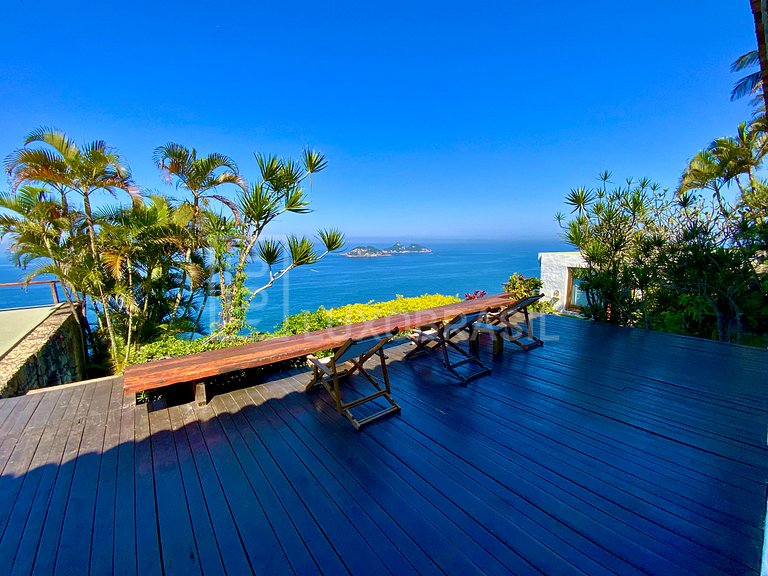 LUXOBRASIL #RJ03 Mansion Cliff Joá 04 Suites Seasonal Rent