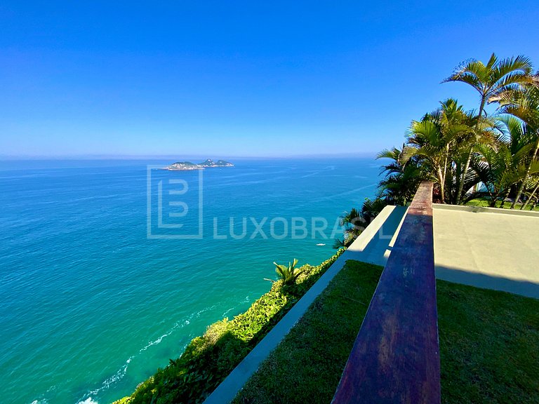 LUXOBRASIL #RJ03 Mansion Cliff Joá 04 Suites Seasonal Rent