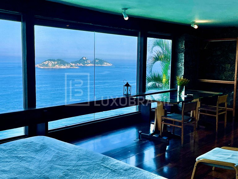 LUXOBRASIL #RJ03 Acantilado Joá Mansión 05 Suites Alquiler d