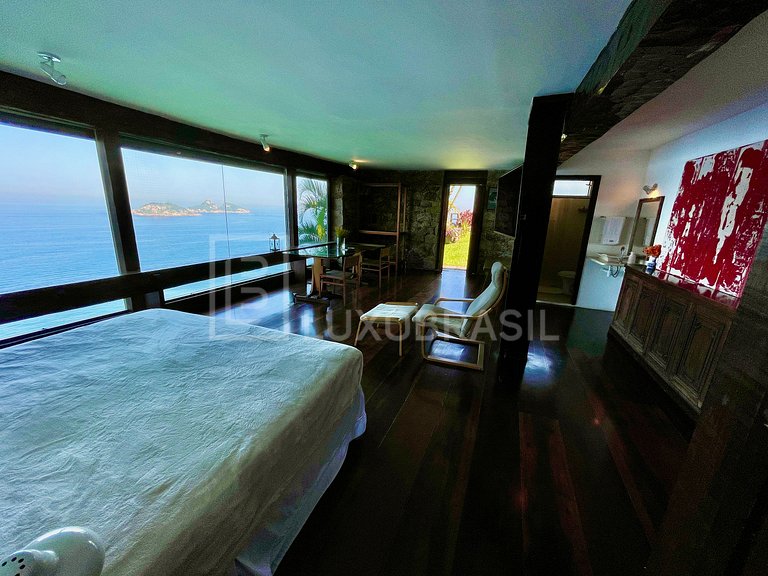 LUXOBRASIL #RJ03 Mansion Cliff Joá 04 Suites Seasonal Rent