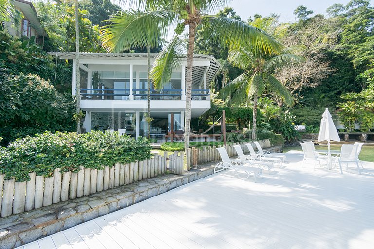 Casa Angra 07 Quartos Praia Privada #AR15