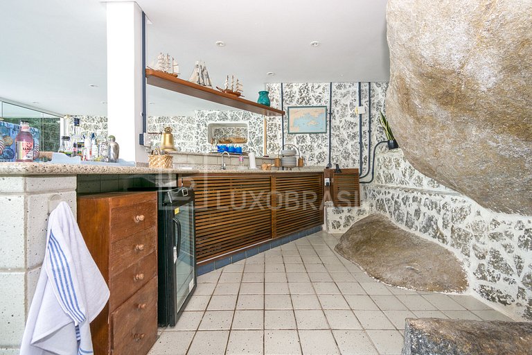 Casa Angra 07 Quartos Praia Privada #AR15