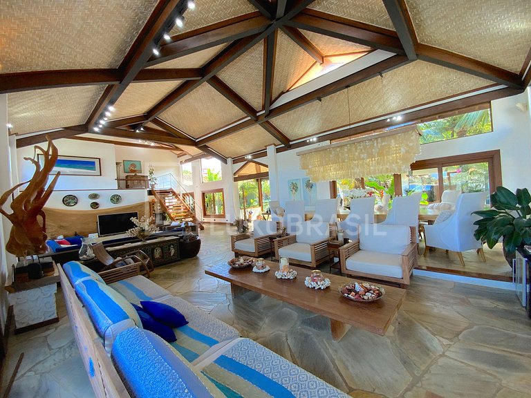 LUXOBRASIL #BZ35 Ocean Bliss Villa 09 Dormitorios Pé na Arei