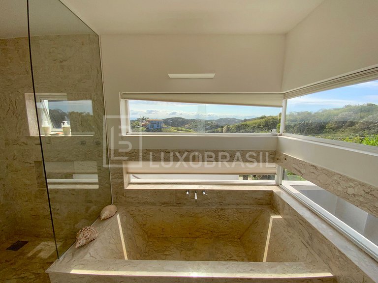LUXOBRASIL #BZ38 Casa Alto da Ferradura 05 Suites Búzios Alq