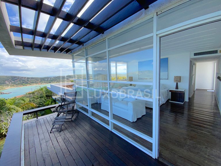 LUXOBRASIL #BZ38 Casa Alto da Ferradura 05 Suites Búzios Alq