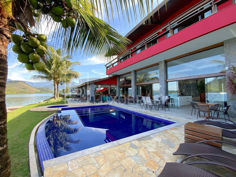 Mansão Pé na Areia em Praia Particular - Angra dos Reis #AR2