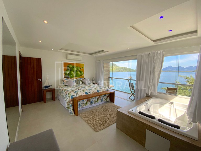 Mansão Pé na Areia 10 Quartos - Angra dos Reis #AR01