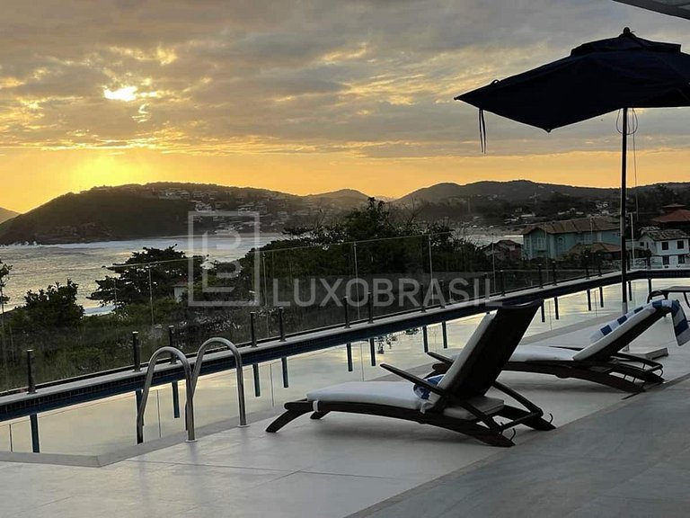 LUXOBRASIL#BZ56 Mansion Orquídea Búzios 05 Bedrooms Vacation