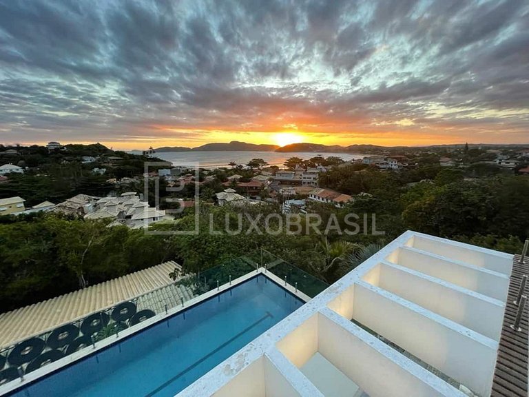LUXOBRASIL#BZ56 Mansión Orquídea Búzios 05 habitaciones Alqu