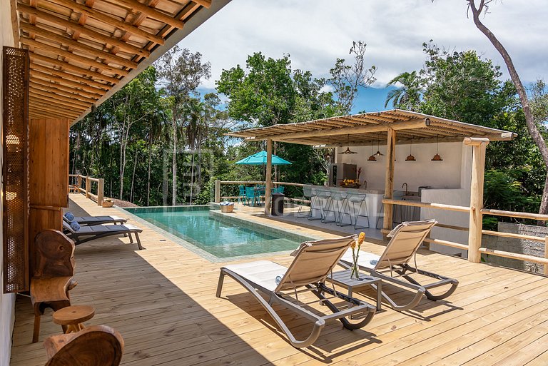 LUXOBRASIL #BA15 Casa Cinco Elementos Trancoso Vacation Rent