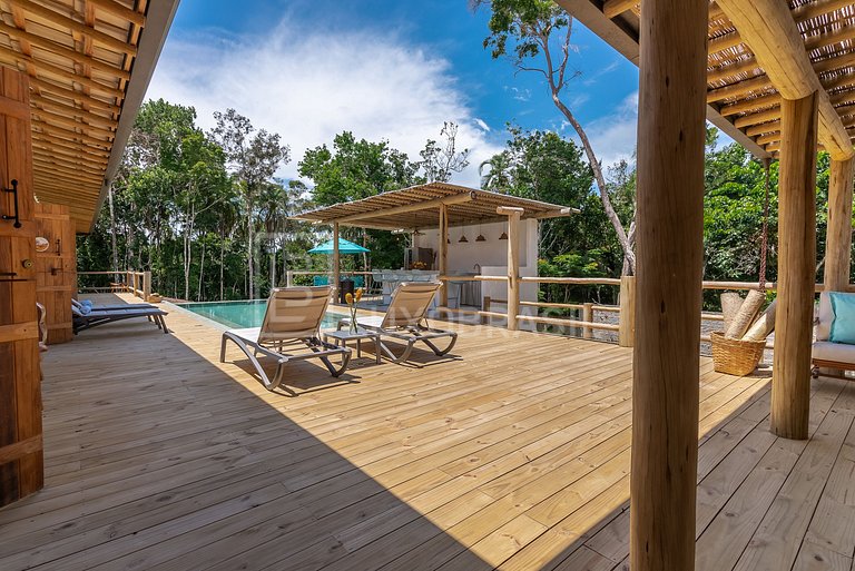 LUXOBRASIL #BA15 Casa Cinco Elementos Trancoso Vacation Rent