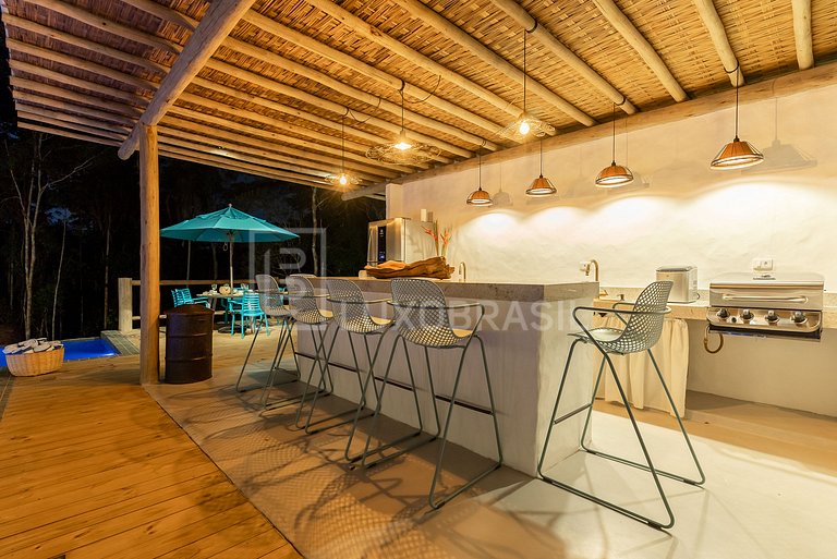 LUXOBRASIL #BA15 Casa Cinco Elementos Trancoso Vacation Rent