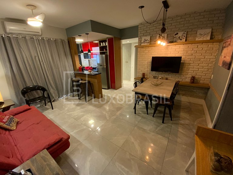 LUXOBRASIL #RJ42 Flat Barra Beach Frente Mar Aluguel de Temp
