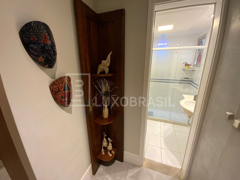 LUXOBRASIL #RJ42 Flat Barra Beach Frente Mar Aluguel de Temp