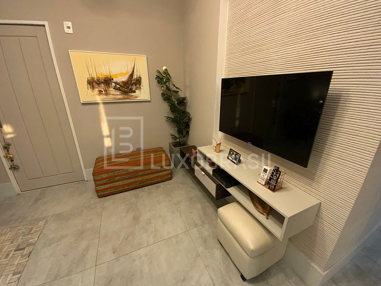 LUXOBRASIL #RJ43 Flat Pepê Frente Mar Aluguel de Temporada