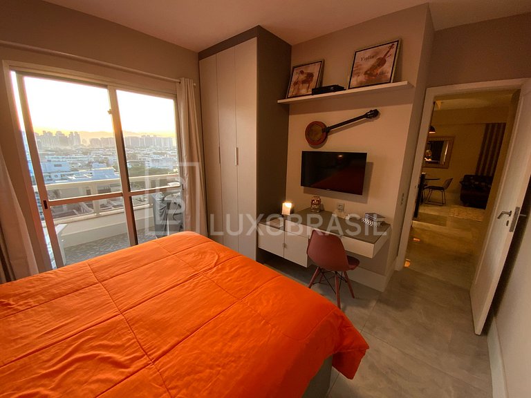 LUXOBRASIL #RJ43 Flat Pepê Frente Mar Aluguel de Temporada