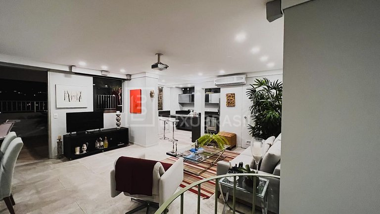 LUXOBRASIL #RJ513 02 dormitorios Penthouse en Lagoa Alquiler