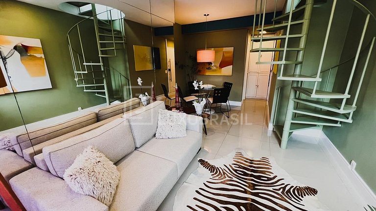 LUXOBRASIL #RJ513 02 dormitorios Penthouse en Lagoa Alquiler