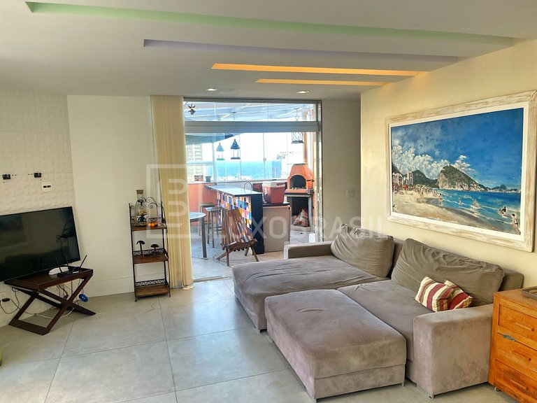 LB - RJ58 Triplex Penthouse with Sea View in Leme Vacation R