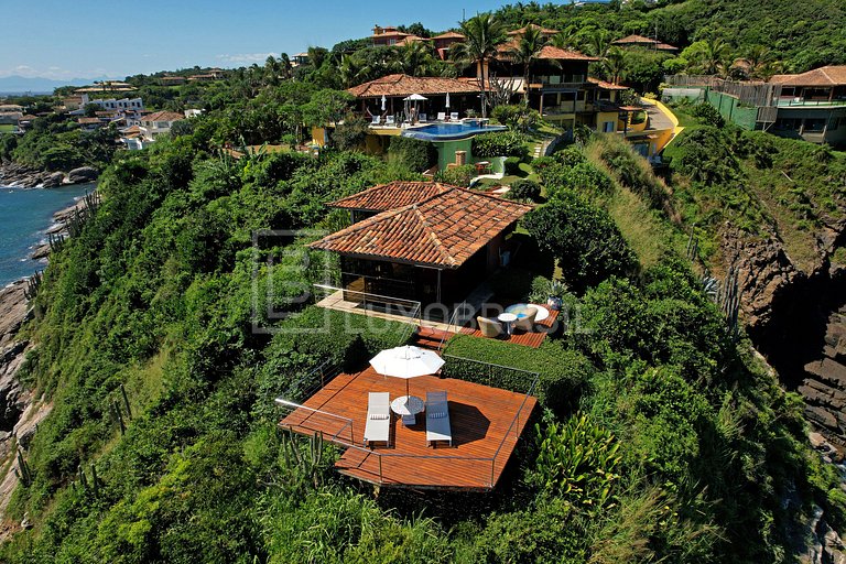 BRAZIL LUXURY #BZ15 Villa Cliff Sea View 06 Suites Praia da