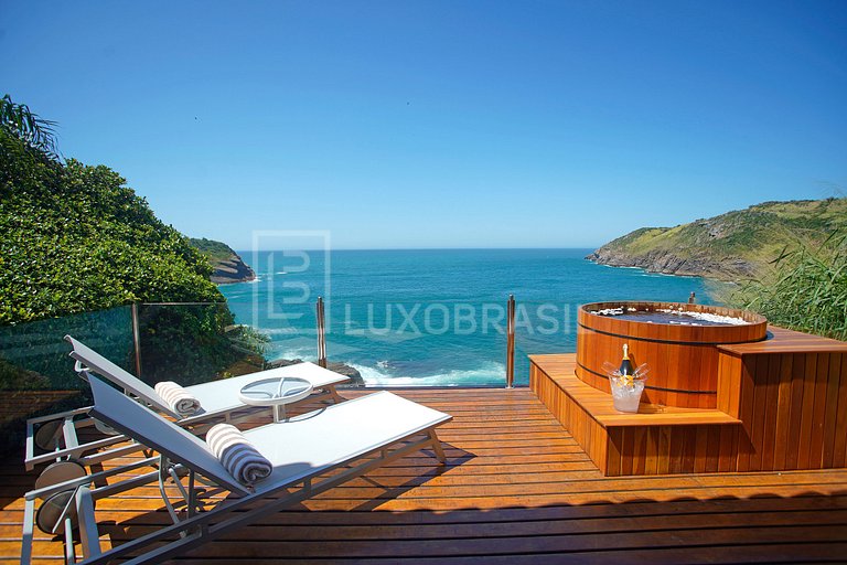 BRAZIL LUXURY #BZ15 Villa Cliff Sea View 06 Suites Praia da