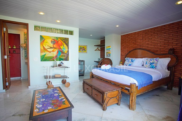 BRAZIL LUXURY #BZ15 Villa Cliff Sea View 06 Suites Praia da