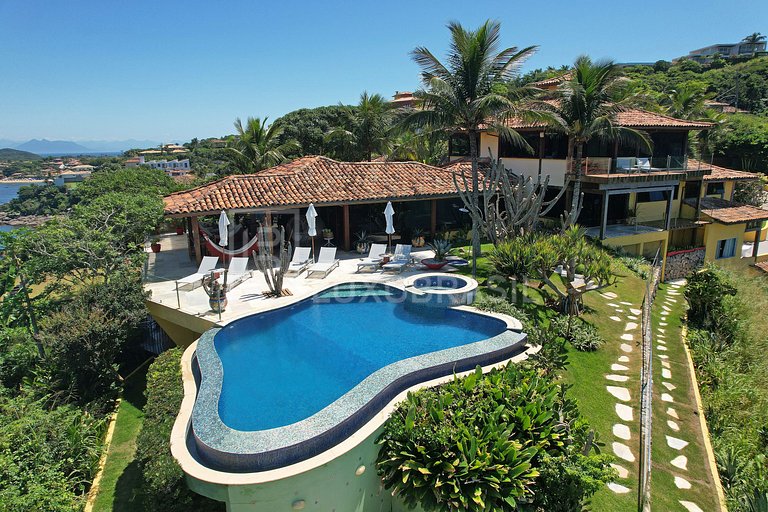 BRAZIL LUXURY #BZ15 Villa Cliff Sea View 06 Suites Praia da