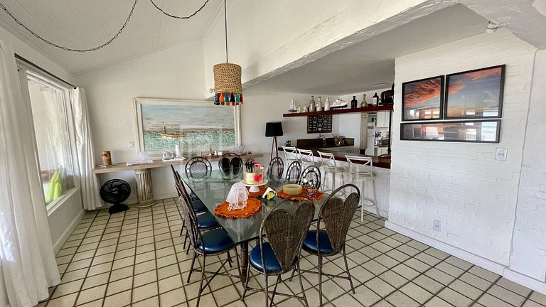 LUXOBRASIL #BZ05 Casa GeriBali Pé na Areia Aluguel de Tempor
