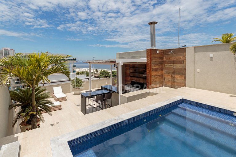 LUXOBRASIL #RJ67 Ocean Front Penthouse Avenida do Pepê Seaso