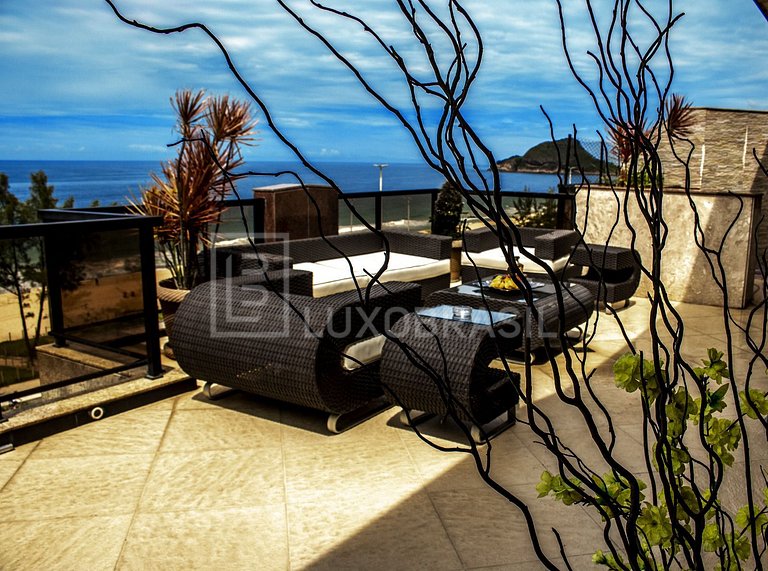 LUXOBRASIL #RJ75 Ático Privado Frente al Mar - Alquiler de T