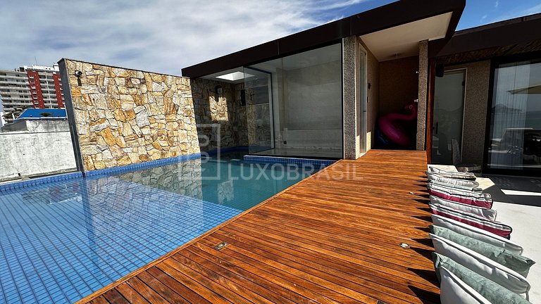 LUXOBRASIL #RJ91 Cobertura Frente Mar Barra
