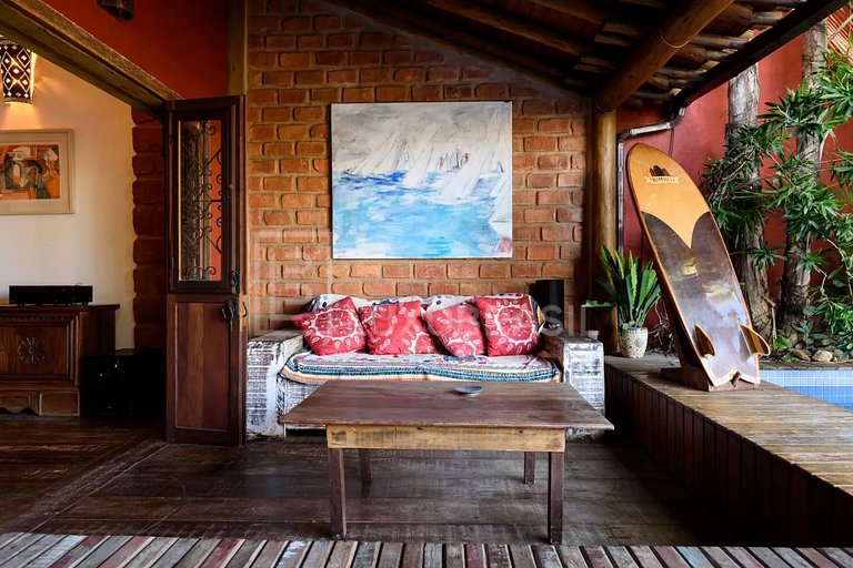 LB - RJ742 Casa con deck en las orillas del canal en Barra d