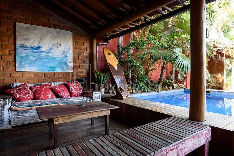 LB - RJ742 Casa con deck en las orillas del canal en Barra d