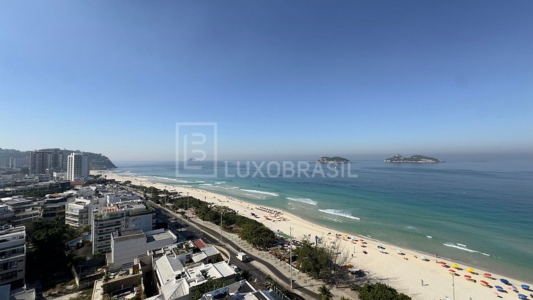 LB - RJ104 Apartamento no Barra Beach com 1 Suíte e Vista La