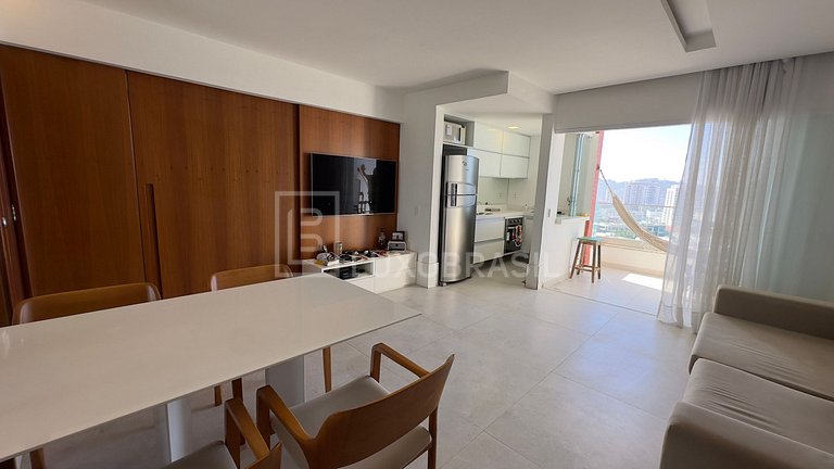 LB - RJ104 Apartamento no Barra Beach com 1 Suíte e Vista La