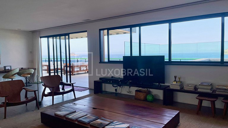 LB - #RJ105 Cobertura Linear 04 Suítes Frente Mar Pepê Alugu
