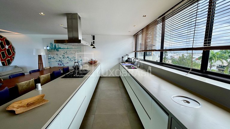 LB - #RJ105 Cobertura Linear 04 Suítes Frente Mar Pepê Alugu